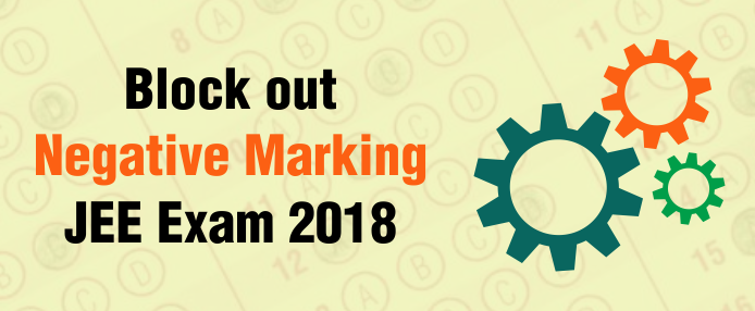 Block out negative marking, jee exam